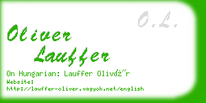 oliver lauffer business card
